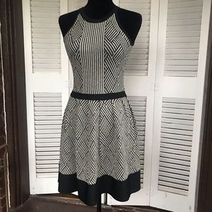 Black gold minidress Parker Nordstrom lamè